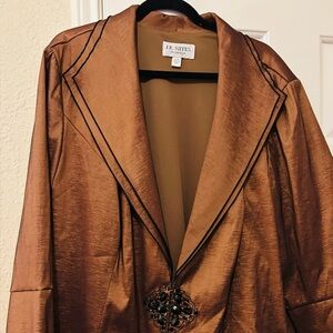 J.R. Nites Women's Elegant Bronze Blazer